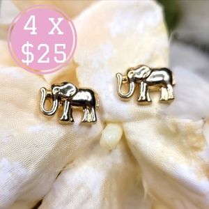 Golden Elephants earrings